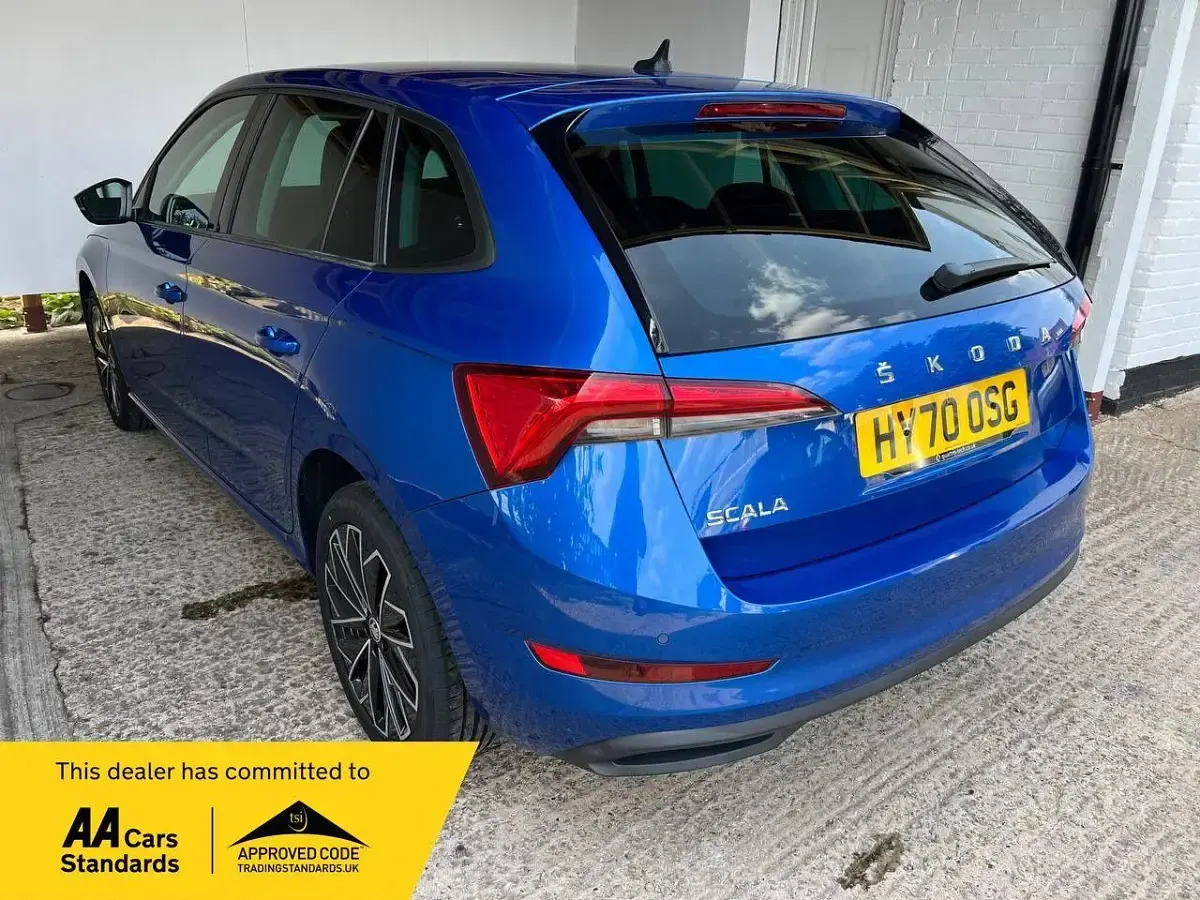 Used Skoda Scala SE L 150 HP (110 kW) 2020 Blue Hatchback