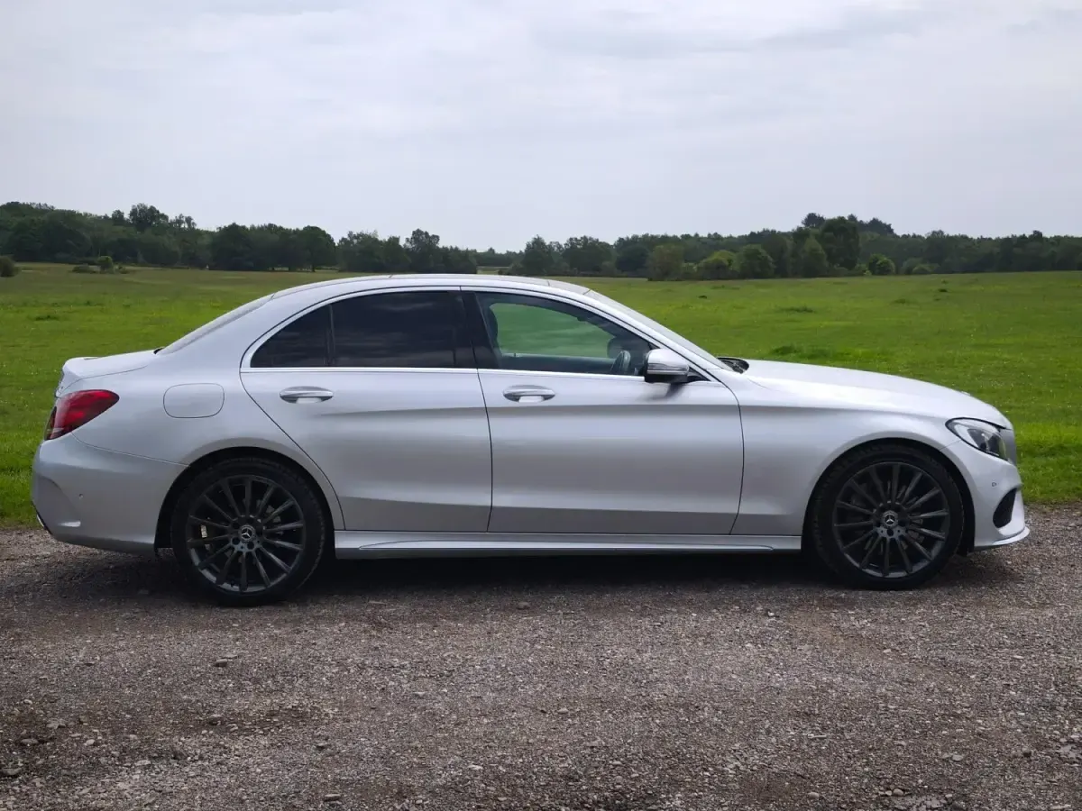 Usado Mercedes C250 AMG Line Premium Plus 2018 Prateado Sedan