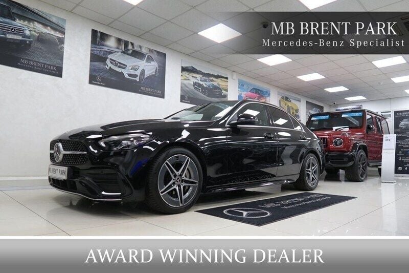 Black Used 2022 Mercedes C200 AMG line Sedan | £27,750 (Expensive) - Image 1/1