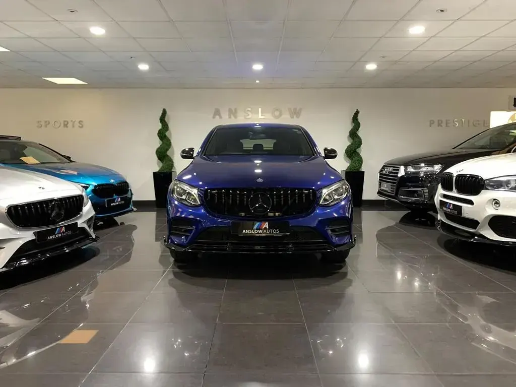 Used Mercedes GLC250 AMG line 2017 Blue Coupe