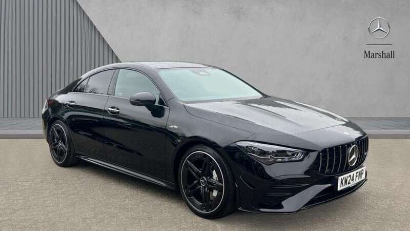 Black Used 2024 Mercedes CLA35 AMG Premium Plus Coupe | £41,797 - Image 1/4