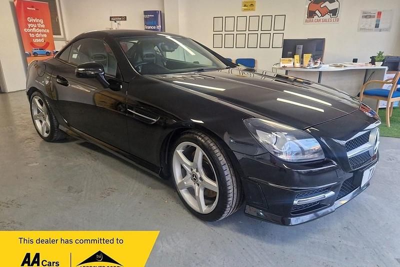 Black Used 2014 Mercedes SLK200 AMG Cabriolet | £8,495 (Fair price) - Image 1/1