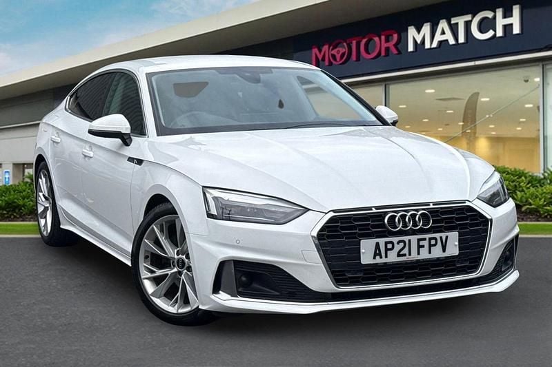 White Used 2021 Audi A5 Sportback Sport Hatchback | £19,700 (Super price) - Image 1/4