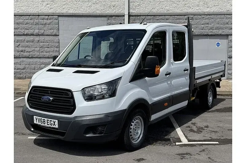 Used Ford Transit 130 HP (95 kW) 2019 White Cabriolet