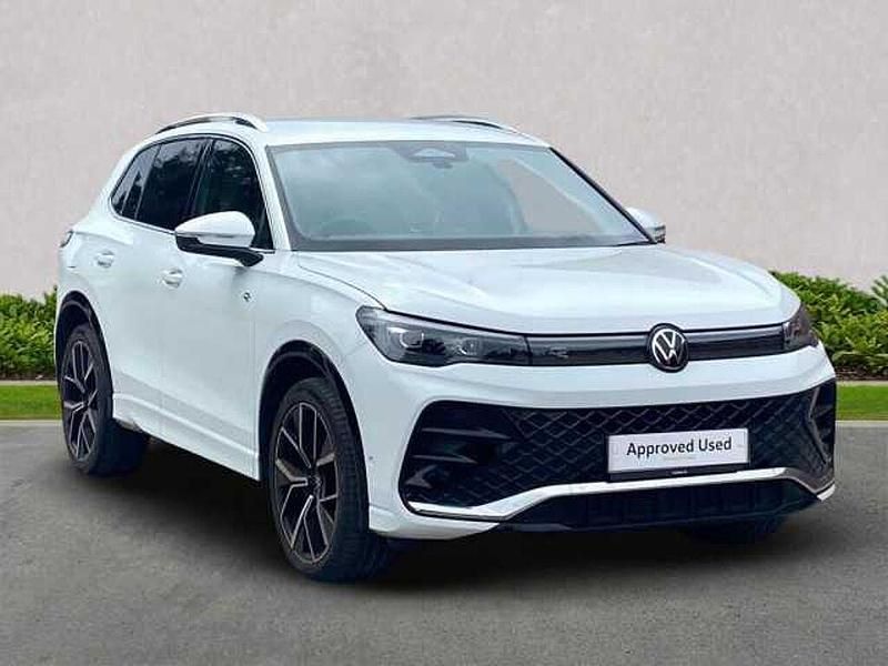 White Used 2024 VW Tiguan R-line SUV | £33,950 (A bit pricey) - Image 1/4