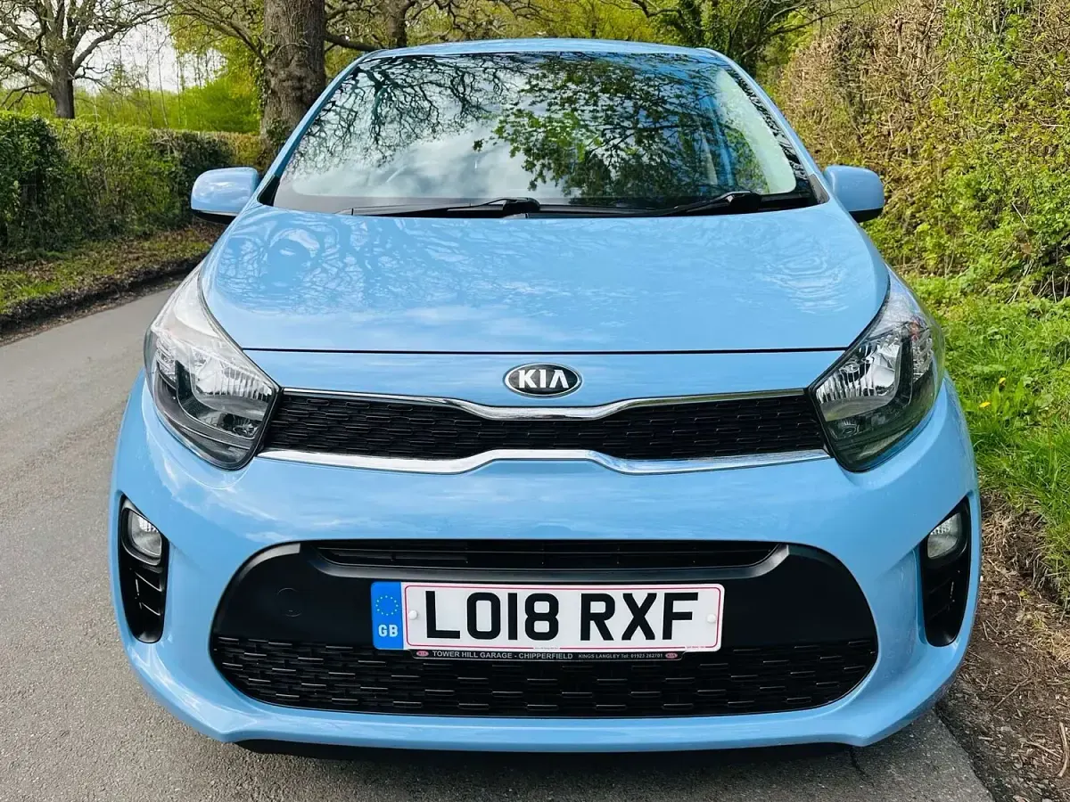 Used Kia Picanto 66 HP (48 kW) 2018 Blue Hatchback