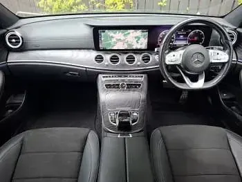 Used Mercedes E300 AMG line 245 HP (180 kW) 2020 Blue Coupe