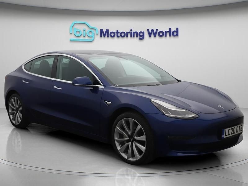 Blue Used 2020 Tesla Model 3 Long Range Sedan | £17,200 (Good price) - Image 1/4
