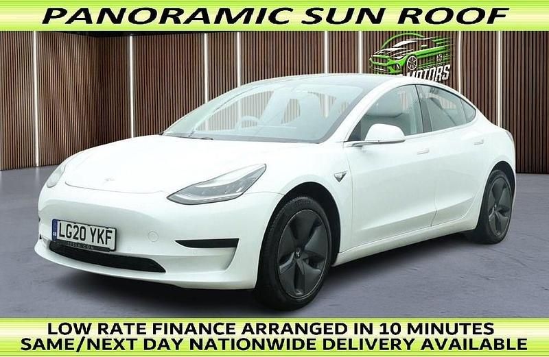 Used Tesla Model 3 Standard Range Plus 177 kW (241 HP) 2020 White Sedan