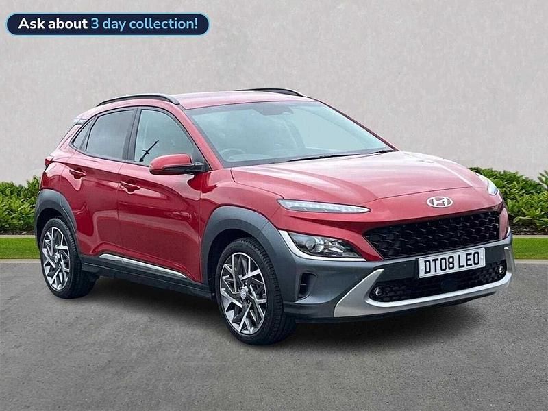 Red Used 2022 Hyundai Kona Premium SUV | £16,315 (Good price) - Image 1/3