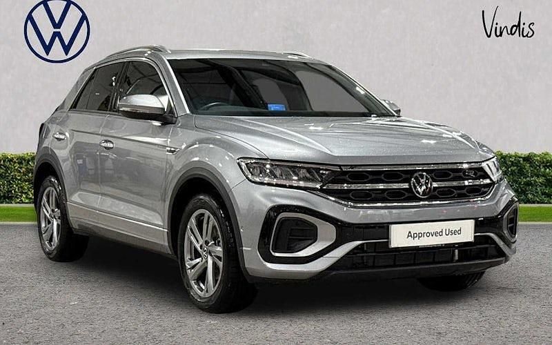 Silver Used 2025 VW T-Roc R-line SUV | £28,267 (A bit pricey) - Image 1/4
