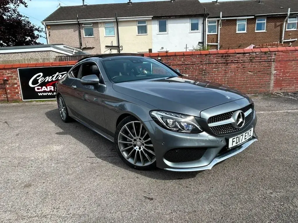 Used Mercedes C220 AMG line 170 HP (125 kW) 2017 Grey Coupe