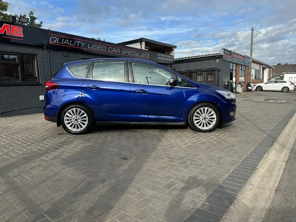 Used Ford C-MAX Titanium 125 HP (91 kW) 2018 Blue MPV