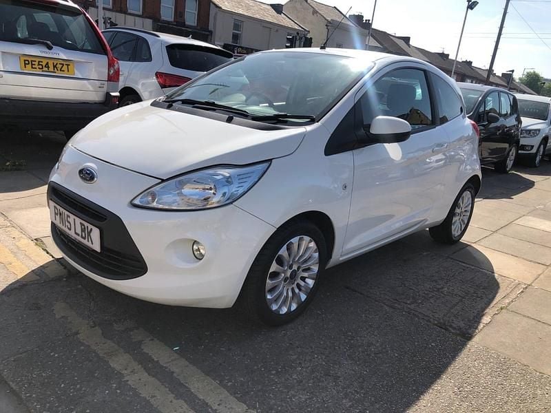 Used Ford Ka Zetec 2015 White Hatchback