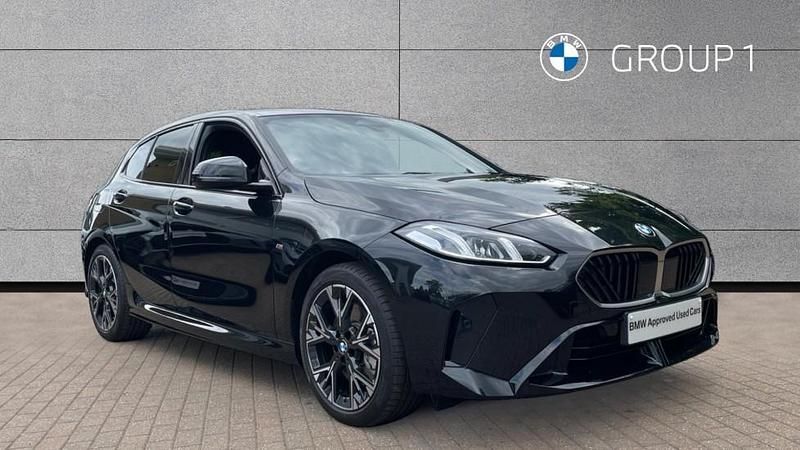 Black sapphire metallic paint Used 2025 BMW 123 M Sport Hatchback | £31,495 (Fair price) - Image 1/4