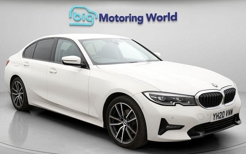 White Used 2020 BMW 320 Sport Line Sedan | £18,100 (Good price) - Image 1/4