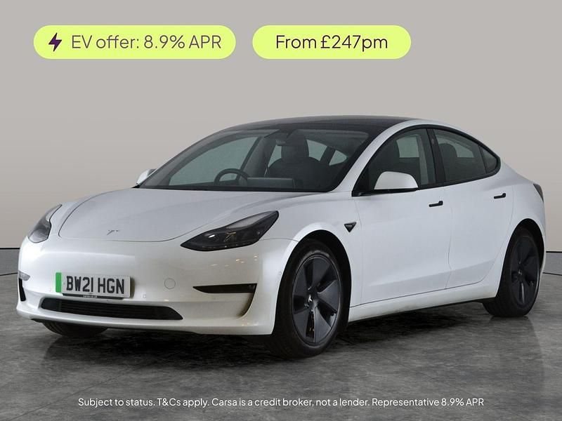 White Used 2021 Tesla Model 3 Long Range AWD Sedan | £15,161 (Fair price) - Image 1/3