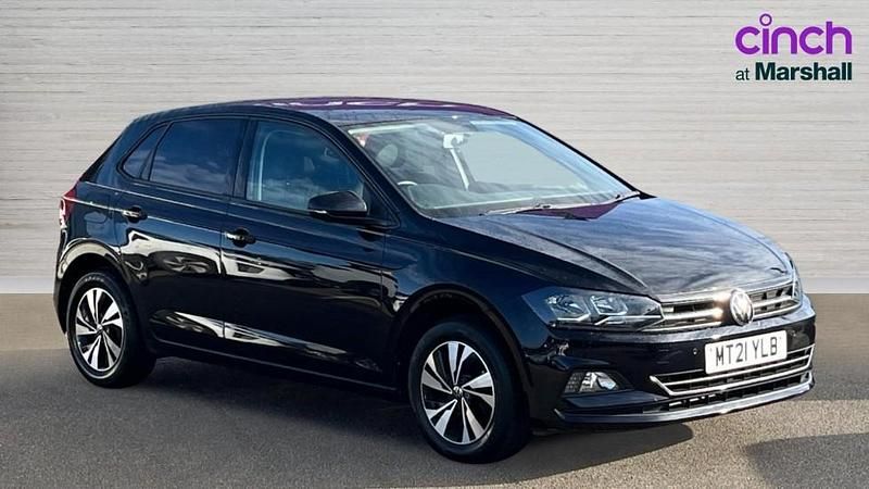 Used VW Polo Match 95 HP (69 kW) 2021 Black Hatchback