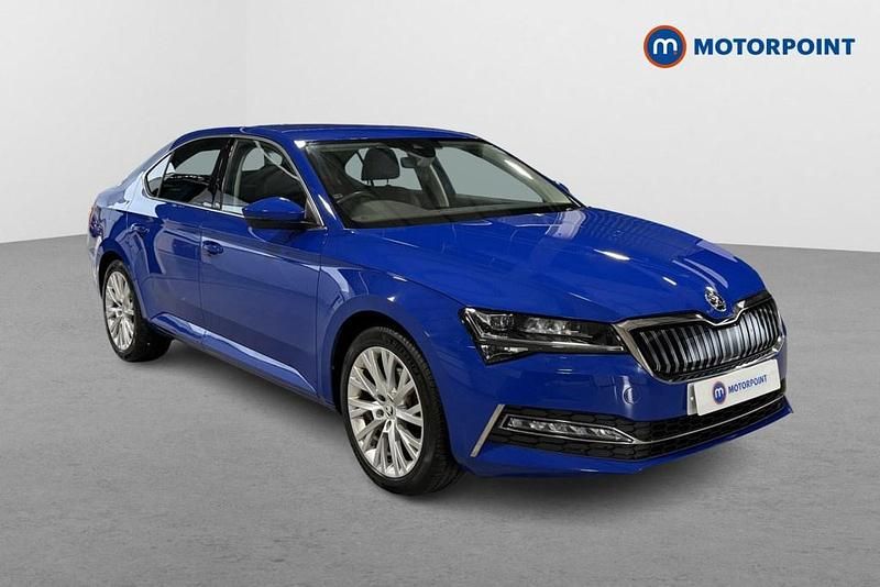 Blue Used 2021 Skoda Superb SE L Hatchback | £16,449 (Fair price) - Image 1/4