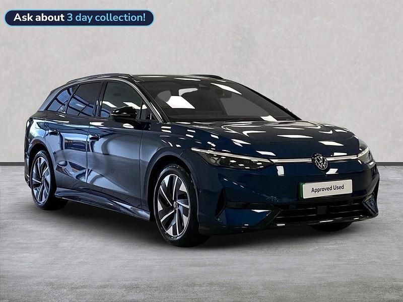 Blue New 2025 VW ID.7 Pro Sedan | £41,857 (Fair price) - Image 1/4