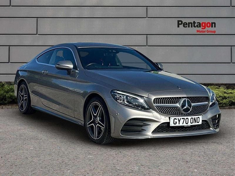 Silver Used 2020 Mercedes C200 AMG Line Premium Coupe | £20,995 (Fair price) - Image 1/4