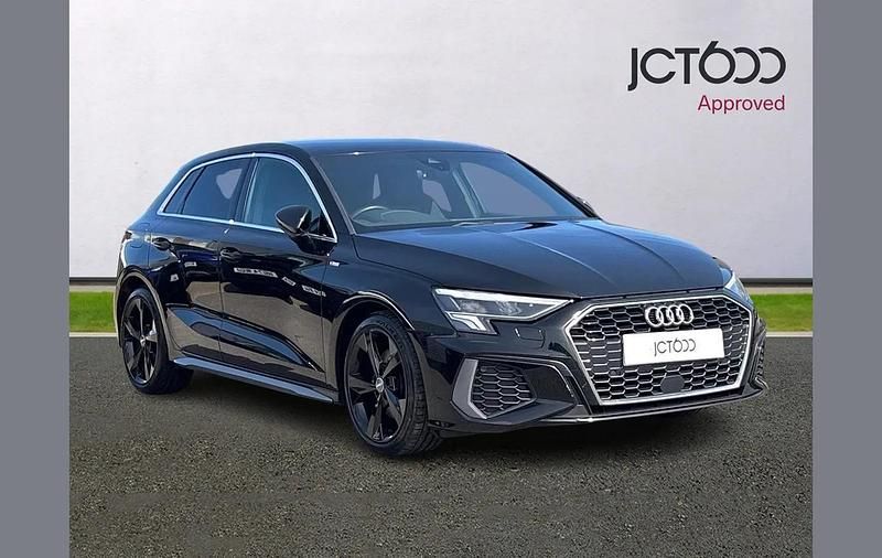 Used Audi A3 S-Line 147 HP (108 kW) 2020 Black Sedan