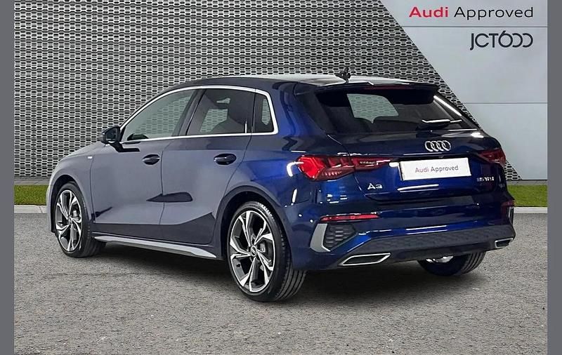 Used Audi A3 S-Line 147 HP (108 kW) 2024 Blue Hatchback
