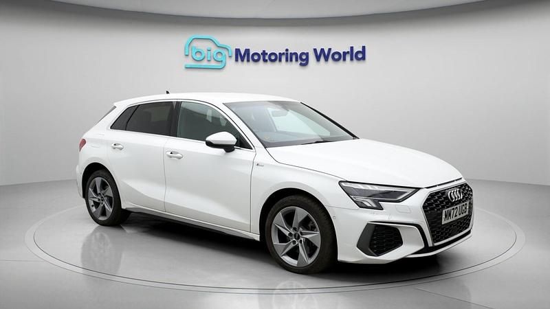 Used Audi A3 Sportback S-Line 2022 White Hatchback