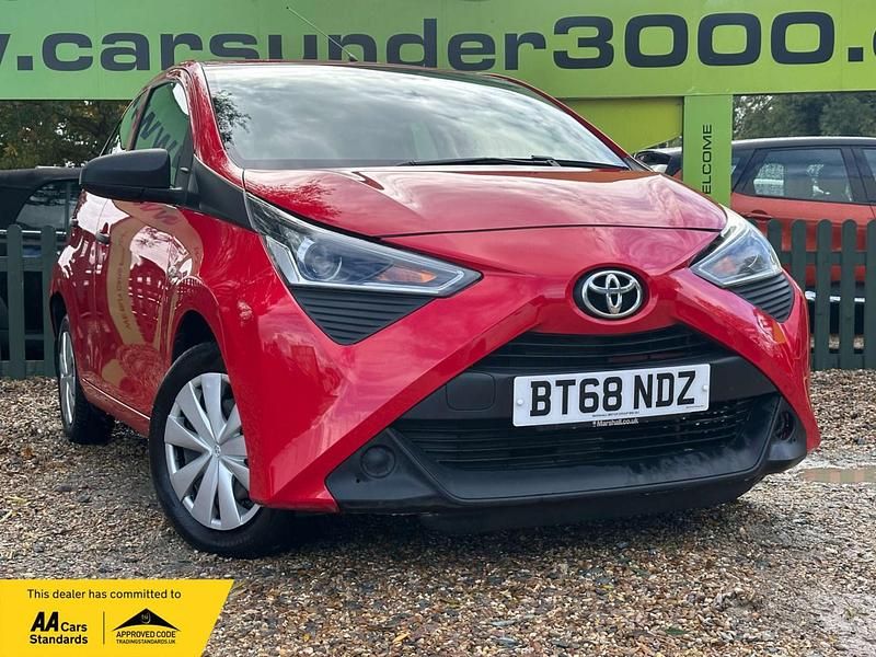 Red Used 2019 Toyota Aygo Hatchback | £5,650 (Good price) - Image 1/4