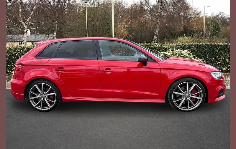 Used Audi S3 Sportback Black Edition 306 HP (225 kW) 2018 Red Hatchback