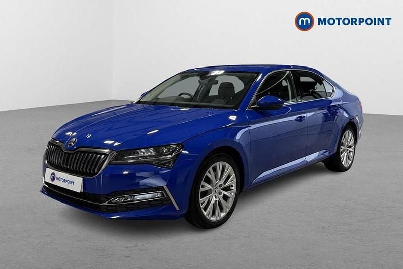 Used Skoda Superb SE L 2021 Blue Hatchback