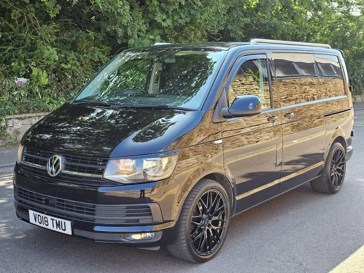 Used VW T6 Highline 148 HP (108 kW) 2018 Black Van