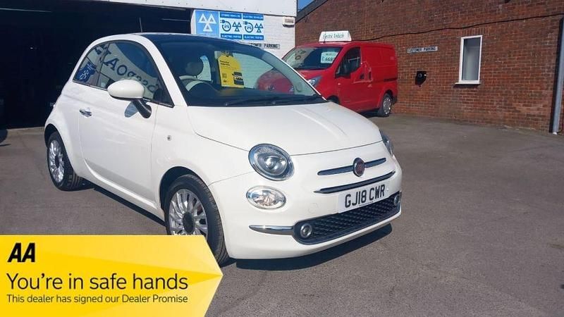 Used Fiat 500 Lounge 69 HP (50 kW) 2018 White Hatchback