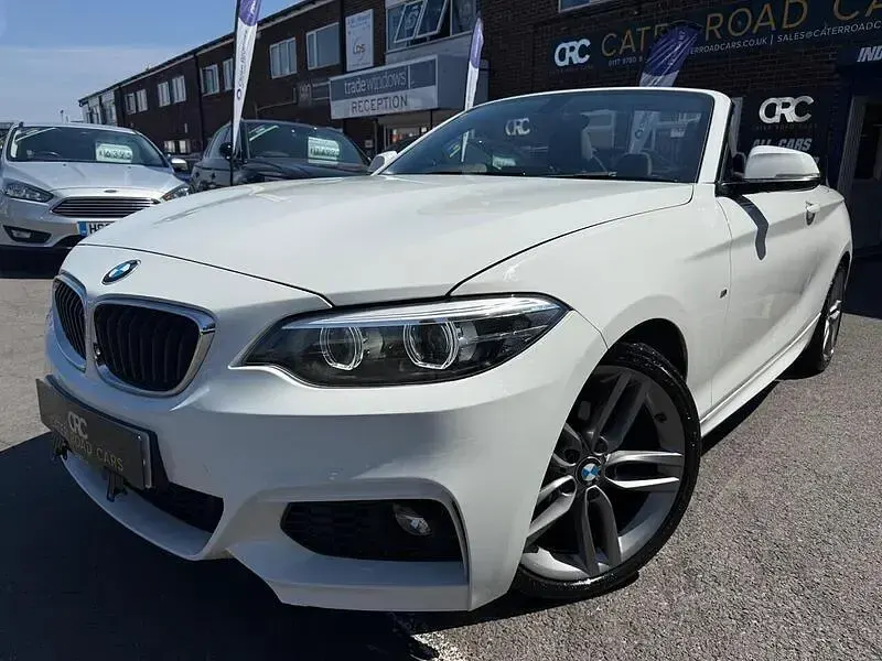 Used BMW 218 M Sport 136 HP (100 kW) 2017 White Cabriolet