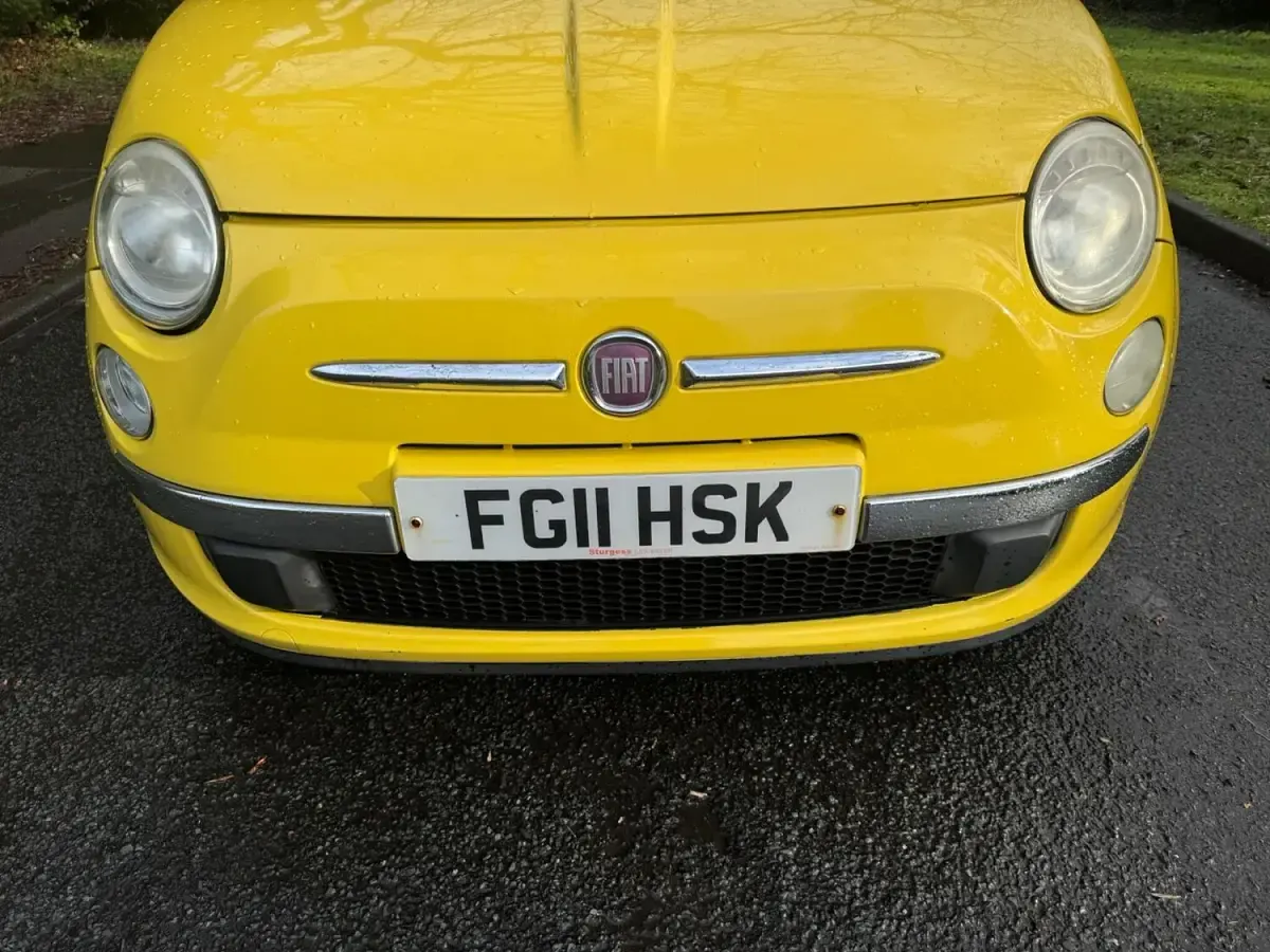 Occasion Fiat 500 Lounge 69 ch (50 kW) 2011 Jaune Citadine