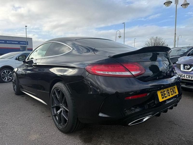 Used Mercedes C220 AMG line 2018 Obsidian black Coupe