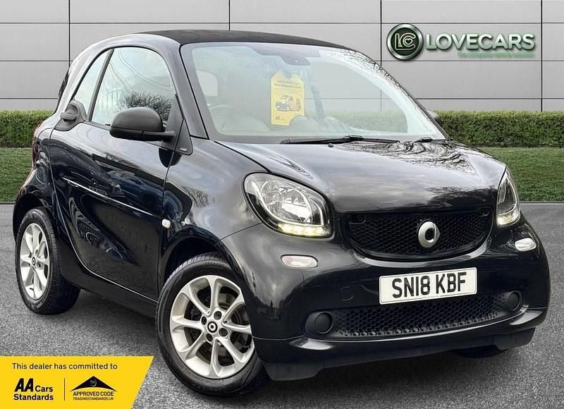 Black Used 2018 Smart ForTwo Coupé Passion Coupe | £5,295 (Fair price) - Image 1/4