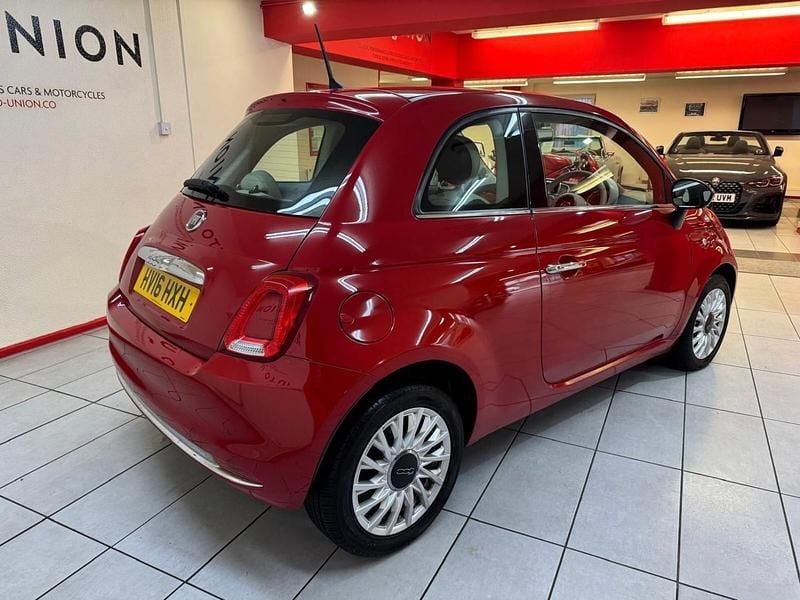 Used Fiat 500 Lounge 68 HP (50 kW) 2016 Red Hatchback
