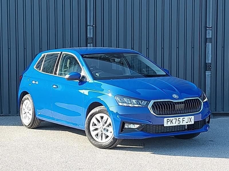 New Skoda Fabia SE 95 HP (69 kW) 2025 Blue Hatchback