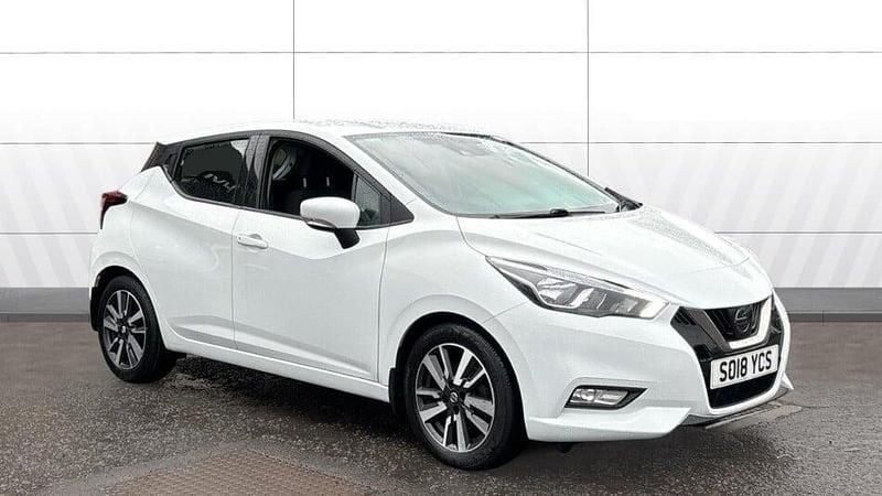 White Used 2018 Nissan Micra Acenta Limited Edition Hatchback | £8,157 (Fair price) - Image 1/3