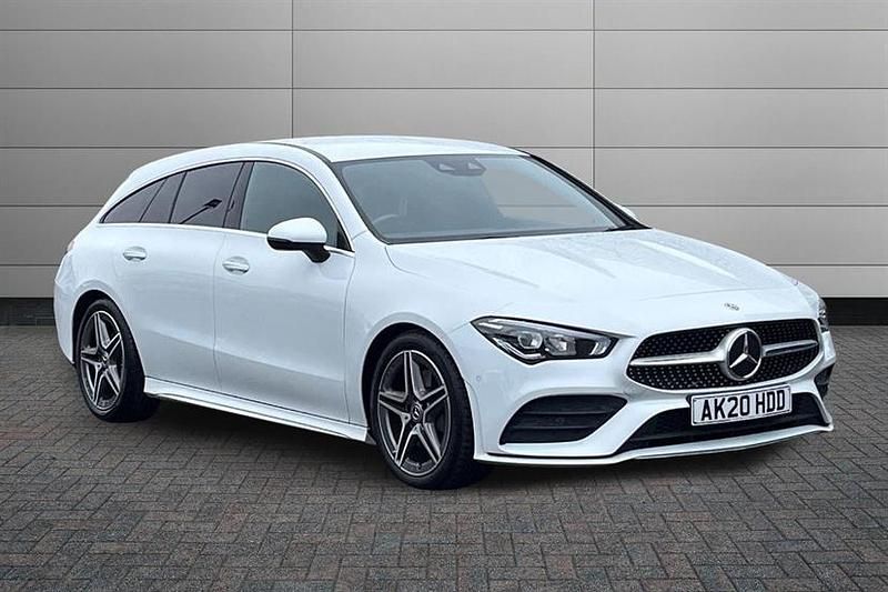 Used Mercedes CLA200 AMG Line Premium 163 HP (119 kW) 2020 Digital white Estate