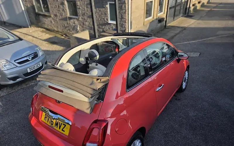 Used Fiat 500C Lounge 86 HP (63 kW) 2016 Orange Cabriolet
