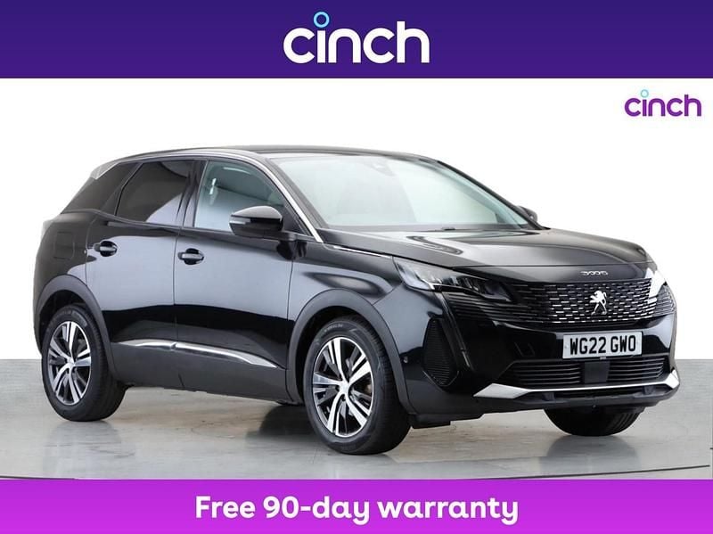Black Used 2022 Peugeot 3008 Allure SUV | £17,749 (Fair price) - Image 1/3