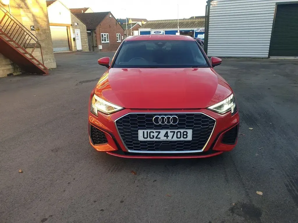 Used Audi A3 S-Line 116 HP (85 kW) 2021 Red Sedan