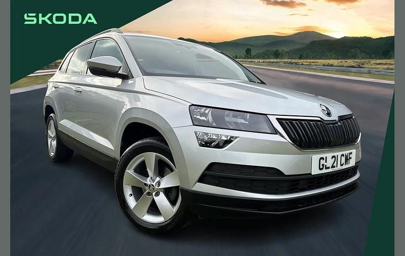 Silver Used 2021 Skoda Karoq SE SUV | £16,495 (Fair price) - Image 1/4