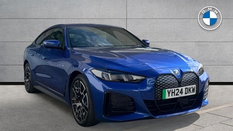 Blue Used 2024 BMW i4 M Sport Sedan | £38,285 (A bit pricey) - Image 1/4