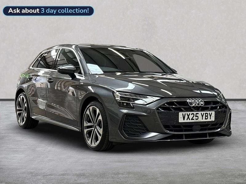 Grey New 2025 Audi A3 S-Line Hatchback | £30,334 (Fair price) - Image 1/4