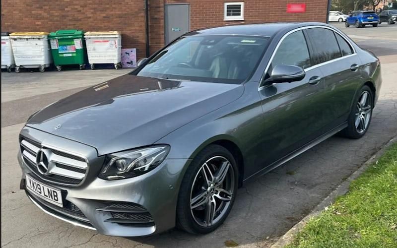 Used Mercedes E220 AMG line 194 HP (142 kW) 2019 Grey Sedan