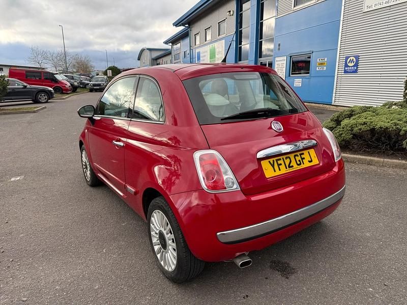 Used Fiat 500 Lounge 69 HP (50 kW) 2012 Red Hatchback