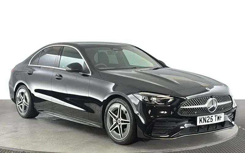 Used Mercedes C200 AMG line 221 HP (162 kW) 2025 Black Sedan